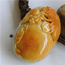 糯种貔貅金钱如意手玩件