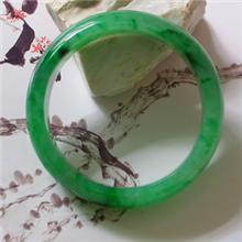 冰种满绿翡翠手镯
