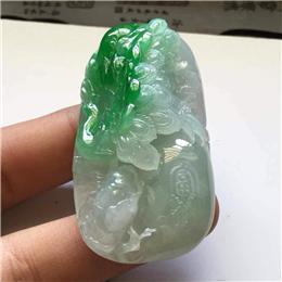 带色“孔雀开屏、富贵吉祥”