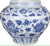 中拍国际：元青花缠枝牡丹纹大罐