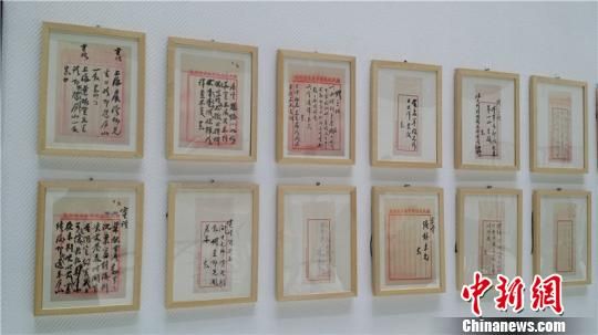 图为蒋介石密令展出　李佳?　摄